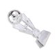 thumbnail image 3 of Plating Resin Football Trophy Soccer Match Team Award Toy with Base for School Office Kindergarten (Silver), 3 of 3
