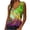 Green, variant on Spring Savings LYXSSBYX Womens Tank Tops Plus Size Women Fashion Sexy Sleeveless Flower Pirnt Vest U-neck Printed Tops Tee Vest Blouse Tops