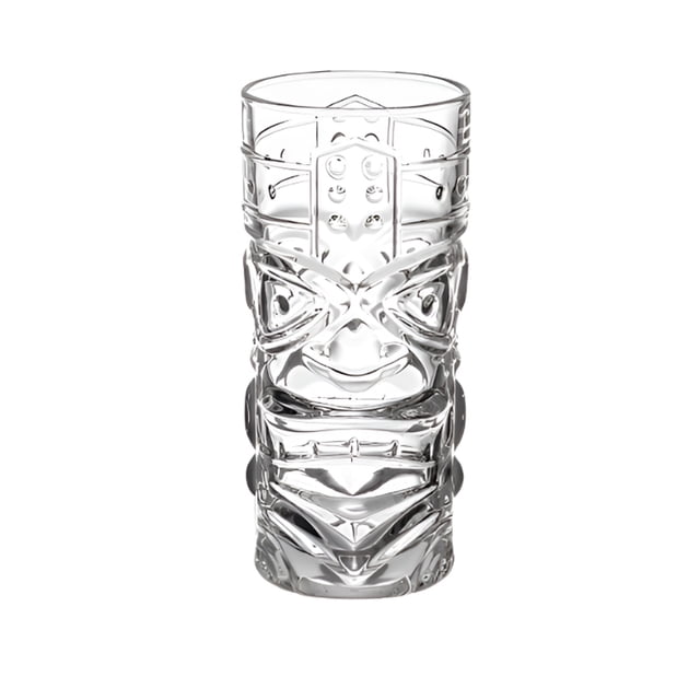 Juego 6 Vasos Tiki Taka De Vidrio Grueso 410 Ml Vencort
