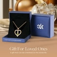 thumbnail image 3 of CDE 18k Gold Plated Infinity Heart Pendant Necklaces for Women Forever Love Necklaces Anniversary Valentine's Day Best Gift Ideas for Women Fine Packing Gift Box, 3 of 7