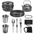 thumbnail image 1 of Bangcool 9PCS Camping Cookware Set Portable Multipurpose Outdoor Cookware Set for Picnic, 1 of 9
