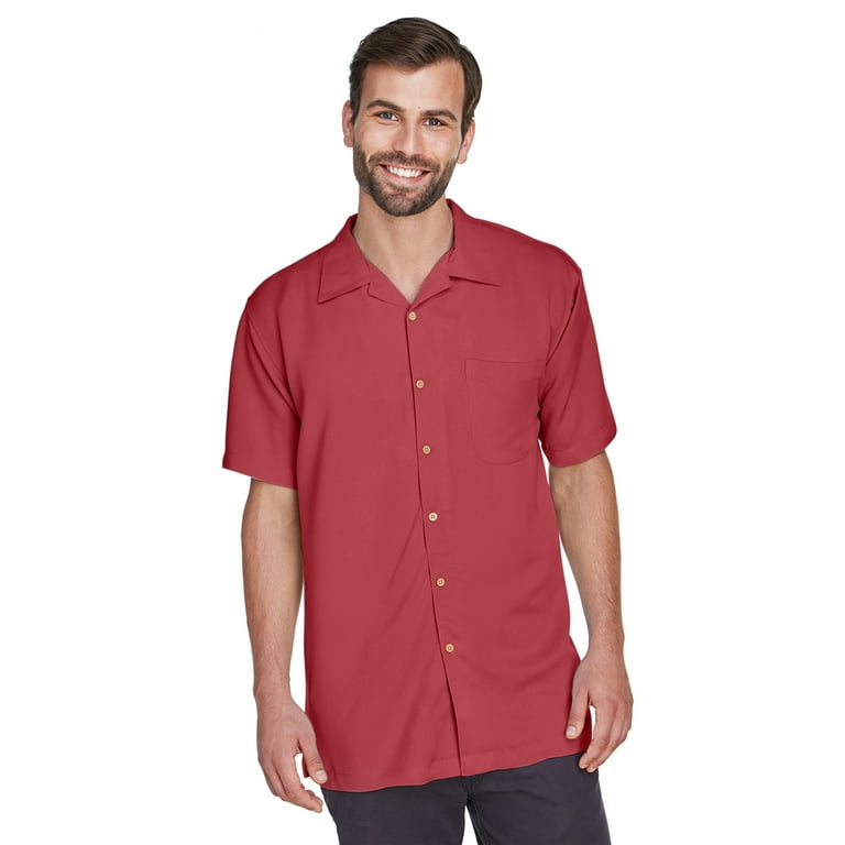 Harriton Two-Tone Bahama Cord Custom Camp Shirt