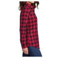 thumbnail image 2 of Yellow Rooster Flannel Shirts For Women Plaid Jackets Long Sleeve Button Down Red/ Black Buffalo Check 4XL, 2 of 5
