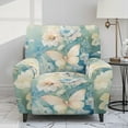 thumbnail image 2 of Kuiaobaty Butterfly Flower Pattern Reclining Slipcover Breathable Recliner Chair Cover Large Soft Lazy Boy Chair Cover Washable Reclining Sofa Slipcover with Side Pocket for Living Room, 2 of 8
