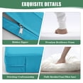 thumbnail image 5 of Outdoor Loveseat Cushions for Patio Furniture, Waterproof Weather & Fade Resistant Seat and Backrest Cushion Set with Removable Cover, 46 x 26 Inch, Teal, 5 of 10