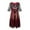 Red, variant on Sequined Dress for Women Round Neck Gothic Dress Floral Flowy Long Ankle Lebgth Dresses Lace Half Sleeve Medieval Dress Elegant Renaissance Dress for Cosplay Halloween
