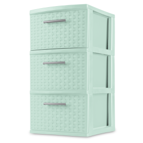 Sterilite 3 Drawer Wide Weave Tower Ultramarine Walmart Com
