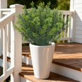 thumbnail image 4 of Artificial Green Leaf Stems,13.3 Inch Faux Greenery Green Leaves Bushes,Flexible Reusable Foliage Leaves Sprigs,Plastic Fake Christmas Greenery Pick,Realistic Faux Bouquet for Vase,Home,Garden, 4 of 4
