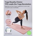 thumbnail image 7 of YOTTOY Yoga Mat，Extra Thick Yoga Mat (1/2inch),Professional TPE Exercise Mat,Non-Slip Workout Mat for Yoga, Pilates, Fitness, Barefoot Workouts, Home Gym Studio with Strap, 7 of 7