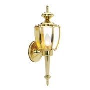 Design House 502526 Jackson Traditional 1-Light Outdoor/Indoor Wall Light with Clear Glass for Porch Entryway Patio, Solid Brass