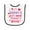 White and Black, variant on Inktastic Valentine's Day I'm My Daddy's Girl and My Mommy's World Baby Terry Cloth Bib