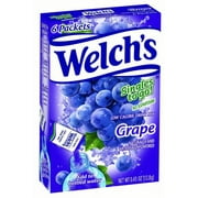 Welch's Singles To Go! Drink Mix, Grape, 0.45 Oz, 6 Ct