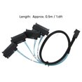 thumbnail image 4 of Cable SFF 8643 a 4 SAS 29P de 12 Gbps de alta velocidad SFF 8643 a SATA para discos duros de servidor de 1,6 pies, 4 of 8