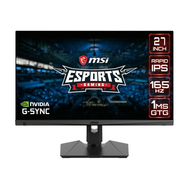 Msi Optix Mag274qrf Led Monitor 27 2560 X 1440 Wqhd 165 Hz Ips 300 Cd M 1000 1 1 Ms 2xhdmi Displayport Usb C Walmart Com Walmart Com