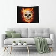 thumbnail image 6 of Bingfone Satanic Skull Tapestry Wall Hanging Decor For Living Room Bedroom Dorm Classroom Office Decor 29x37 Inch, 6 of 9
