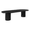 thumbnail image 2 of Meridian Furniture Belinda Black Oak Wood Dining Table, 2 of 29