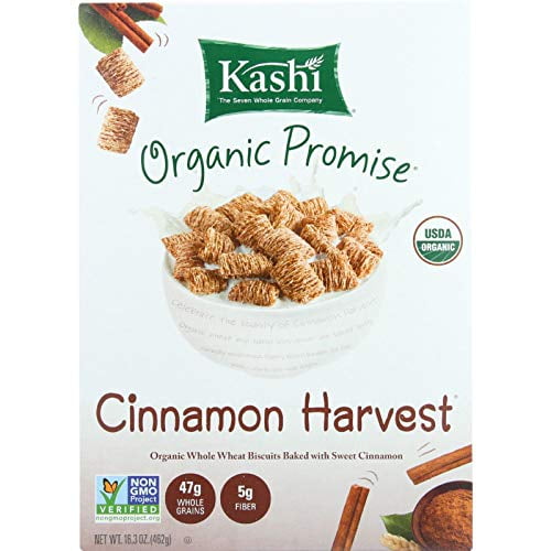 Kashi Cinnamon Harvest Cereal, Organic, Non GMO, 16.3 oz, Pack of 3
