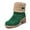 Green, variant on Women's Winter Boots | Slip-On Ankle Boots with Chunky Heel | Warm Waterproof Snow Boots for Outdoor