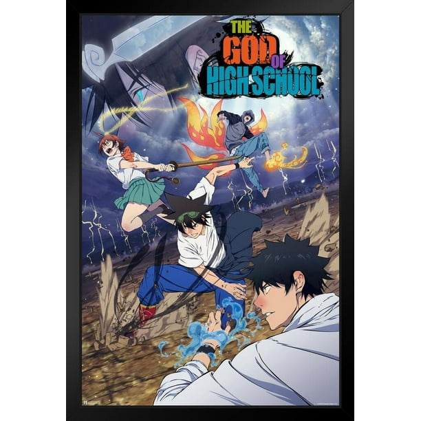The God of High School Anime Series Key Art Crunchyroll Webtoon God of Highschool Poster Manga Jin Mori Anime Poster Bedroom Decor Manhwa GOHS Anime Merchandise Stand or Hang Wood Frame Display The God of High School Anime Series Key Art Crunchyroll Webtoon God of Highschool Poster Manga Jin Mori Anime Poster Bedroom Decor Manhwa GOHS Anime Merchandise Stand or Hang Wood Frame Display