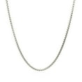 thumbnail image 2 of ARAIYA JEWELRY 925 Sterling Silver 1.52 mm Rhodium Plated Box Chain 24'' for Women, 2 of 6