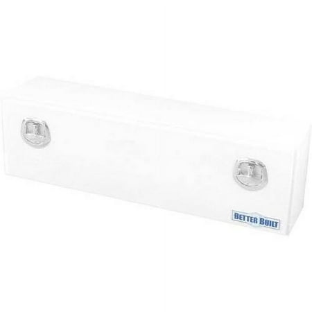 BETTER BUILT 65210168 HEAVY DUTY, WHITE STEEL UNDERBODY TOOL BOX 60INLX18INWX18INH DOUBLE LATCH