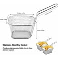 thumbnail image 2 of Stainless Steel Mini Fry Baskets, Practical Basket For Cooking And Serving, Easy To Use And Clean, Wire Handle For Convenient Storage, 2 of 5