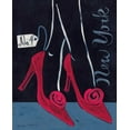thumbnail image 2 of Matla, Jennifer 26x31 Gold Ornate Wood Framed with Double Matting Museum Art Print Titled - High Heels New York, 2 of 4