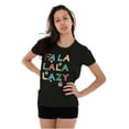 thumbnail image 4 of Funny Christmas Fa La La La Lazy Womens Fitted Plus Size Graphic Tee Brisco Brands 3X, 4 of 5