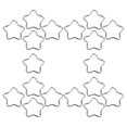 thumbnail image 1 of RUNROTOO 20Ud Clip Carabiner En Forma De Estrella Con Mecanismo De Resorte Para Camping, 1 of 8