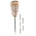thumbnail image 3 of Feather Pen, Beautiful Feather Pen Set, Table Decoration With Cute Feather Decor For Kids, Students Type 2, 3 of 8