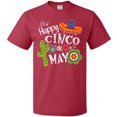 thumbnail image 3 of Inktastic Happy Cinco De Mayo- Sombrero, Cactus, Flowers T-Shirt, 3 of 5