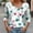 Fall tops for women 3/4 sleeve-Pink, variant on 3/4 Sleeve Shirts for Women Plus Size Women's Fashion Casual Printed Button-Up Blouse T-Shirt Blouse Blue L