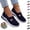 Dark Blue, variant on Mfakffe Orthopedic Shoes for Women Breathable Mesh Non Slip Sneakers Arch Support Fashion Walking Shoes Comfy Slip on Loafers(Light Purple)
