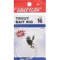 Eagle Claw Trout Sinker Bait Rig, Gold, Size 16