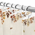 thumbnail image 6 of Thanksgiving Pumpkin Eucalyptus Shower Curtain for Bathroom, Fall Leaves Retro Linen Waterproof Shower Curtains Washable Quick Dry with Hooks Bathtub Curtains 60x72 IN, 6 of 6