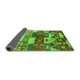 thumbnail image 2 of Ahgly Company Indoor Square Oriental Green Industrial Area Rugs, 5' Square, 2 of 4