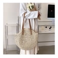 thumbnail image 3 of Summer Casual Straw Tote Bag Large Capacity Woven Shoulder Handbag for Summer Beach Vocation, 3 of 6