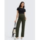 thumbnail image 4 of Pantalones anchos para maternidad CRZ YOGA Butterluxe Olive Green, 4 of 4