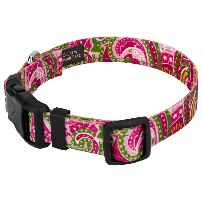Country Brook Petz Pink Paisley Reflective Dog Collar, Large photo 3