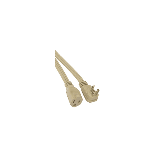 Coleman Cable 3533 Major Appliance Cord 9' Grounded Right Angle Male Plug with Reinforced Blades by Coleman Cable