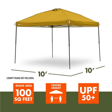OZARK TRAIL 10′ X 10′ STRAIGHT LEG CANOPY TOP, GOLD