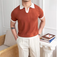 thumbnail image 3 of Polo de estilo japonés de moda para hombre, nuevo polo estándar de verano 2023, mangas cortas, colores sólidos, informal, cómodo, ajuste holgado, 3 of 5
