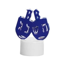 Hanukkah Tealight Candles Operated LED Flameless Tealight Candles Blue Star of David Menorah Hanukkah Indoor Decorations Table Centerpieces