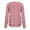 thumbnail image 5 of 50 % de Rabais Liquidation Chandail Surdimensionné pour Femmes 2023 Manches Longues Décontracté Impression de la Saint-Valentin Col Rond Chandail Col Rond Tunique, 5 of 5