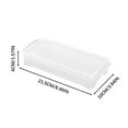 thumbnail image 7 of Transparent Plastic Pencil Case, Academy Supply Organizer, Durable Plastic, White Color, for Learning Group, Desk Supplies, Art Tools, Single Pack, by FAJHHA, 7 of 7
