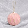 thumbnail image 6 of Kbndieu Pink Christmas Tree Balls Ornaments, 6PCS 3.15" Pre-Strung Hanging Ornament Decorations, Shatterproof Xmas Bulbs Plastic Hanging Balls for Xmas Tree Holiday Party Decor, 6 of 9