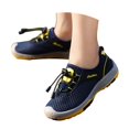 thumbnail image 3 of ZHOGXU Toddler Kids Girls Sneakers Non Soft Sole Mesh Lightweight Breathable Sports Walking Running Shoes For Outdoor Activities,Dark Blue,5.5-6 Years, 3 of 9