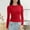 Red, variant on SNKSDGM Women's Tops 3/4 Sleeve Loose fit Women’S Slim Tops Long Sleeve Round Neck Crop Top Tee Shirt Basic Solid Tight Slim fit Cropped Shirt Workout Yoga Womens Tops Dressy Casual with Collar