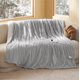 thumbnail image 1 of Manta eléctrica Bedsure Twin Soft, franela acanalada, gris, 1 of 7