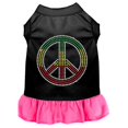 thumbnail image 1 of Strass Rasta Robe de Paix Noir avec Med Rose Vif (12), 1 of 1
